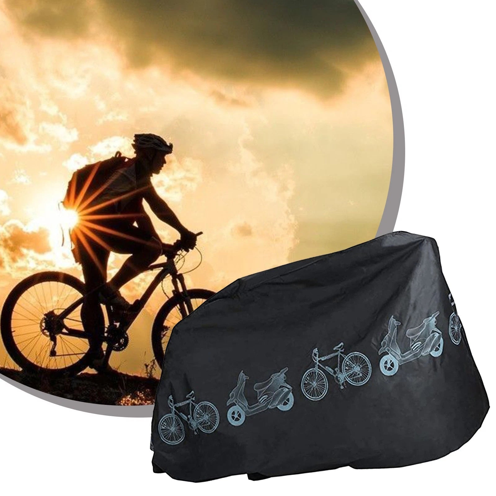 Bike Case Rain Cover Waterproof Dustproof 210x100cm