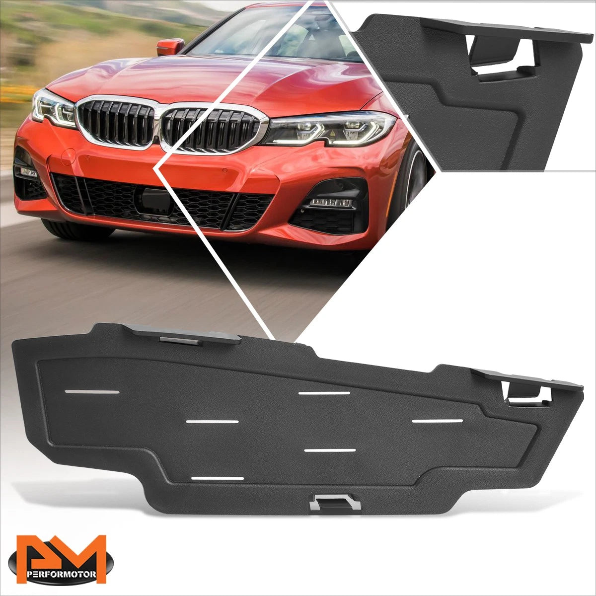 Front Left Fog Light Bezel Grille Cover for BMW 330E 330I Sedan (2019–2022)