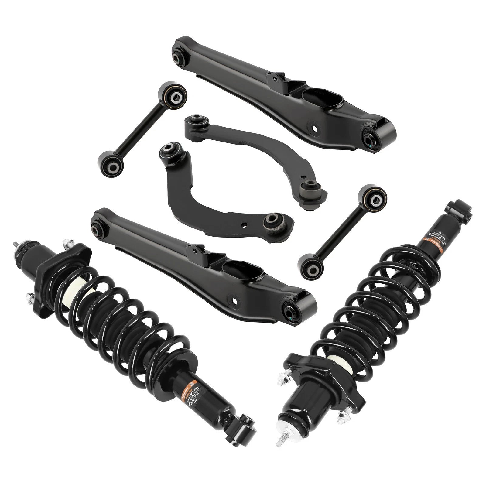 Rear Strut + Upper Lower Control Arms Lateral Arm For Dodge Caliber 2007-12 FWD