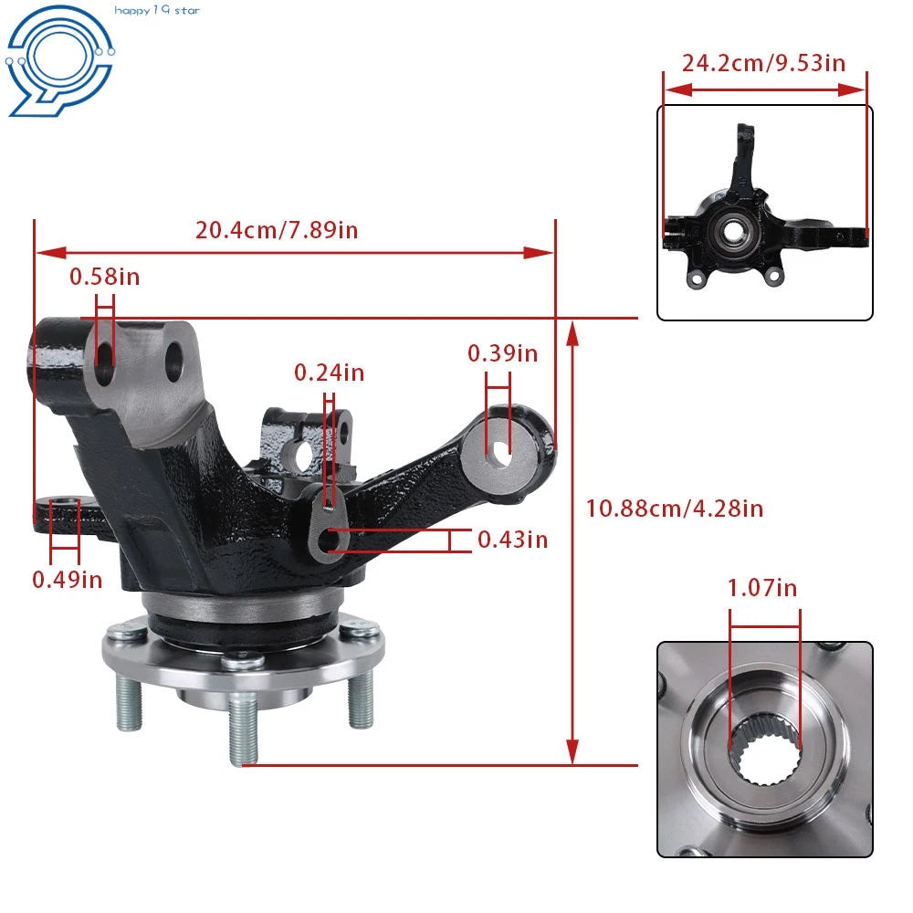 Front LH Wheel Hub Bearing for Nissan Versa Note (2014-2019)