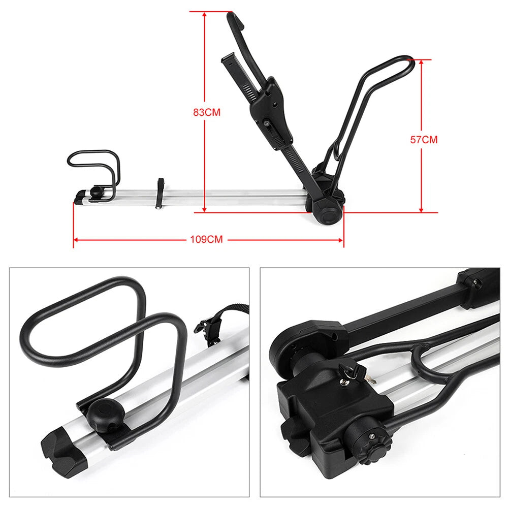 Universal Roof Top Bicycle Carrier for Cars