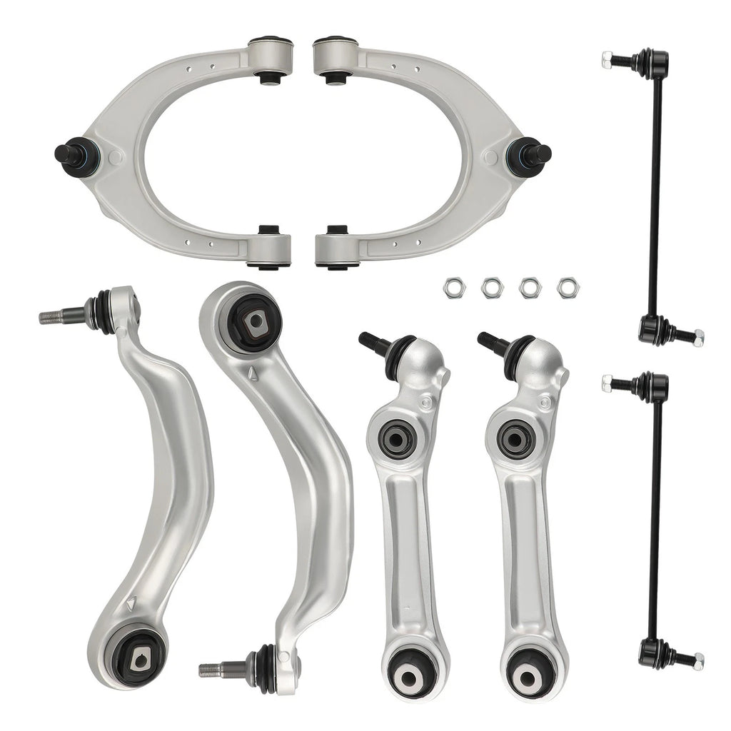 8x Front Lower Control Arms Sway Bar Kit for BMW 5 7 Series (F01-F07)