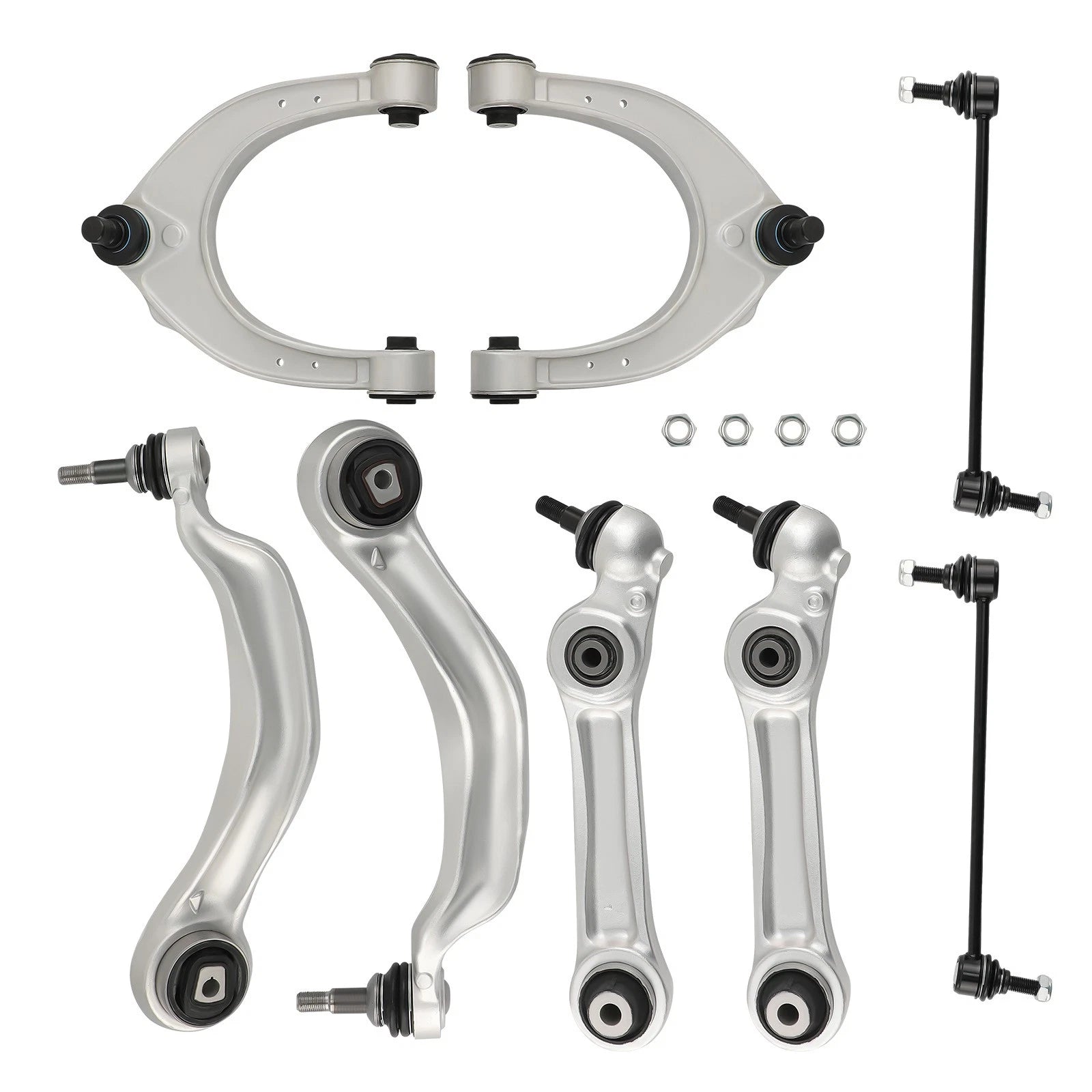 8x Front Lower Control Arms Sway Bar Kit for BMW 5 7 Series (F01-F07)