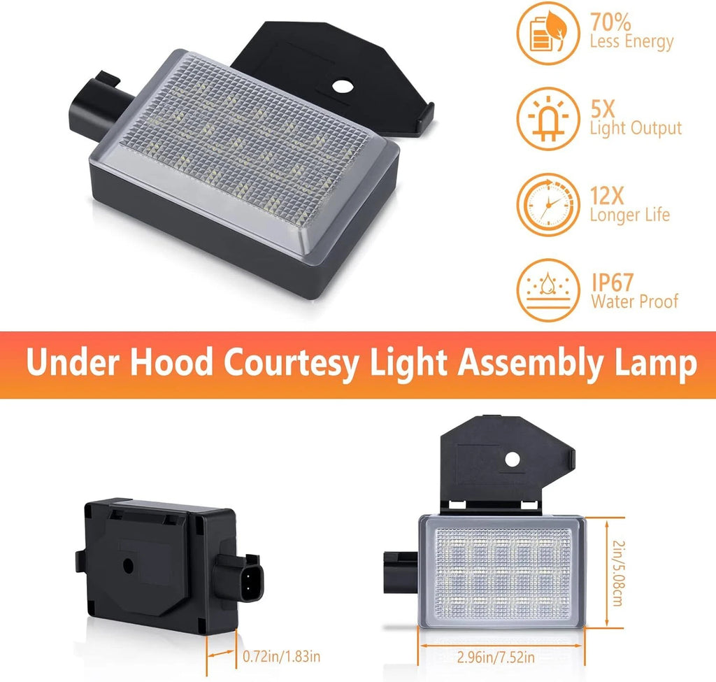3W LED Underhood Lamp for Dodge RAM Charger Jeep Wrangler