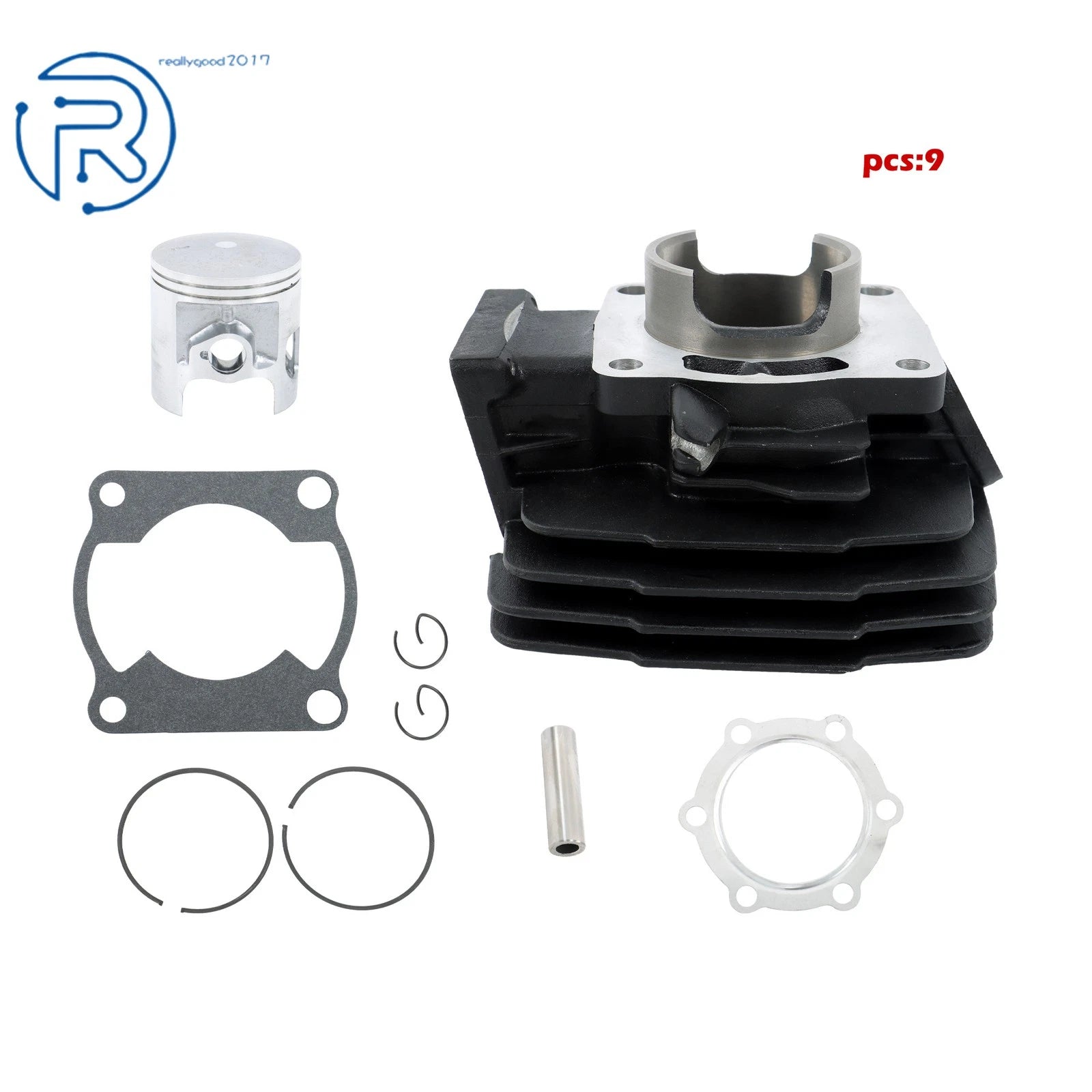 Top End Rebuild Kit with Cylinder Piston Gasket for Yamaha DT175 (1979–1981)