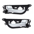 Door Handle Inner Set of 2 Silver for Hyundai Veloster (2011–2017)