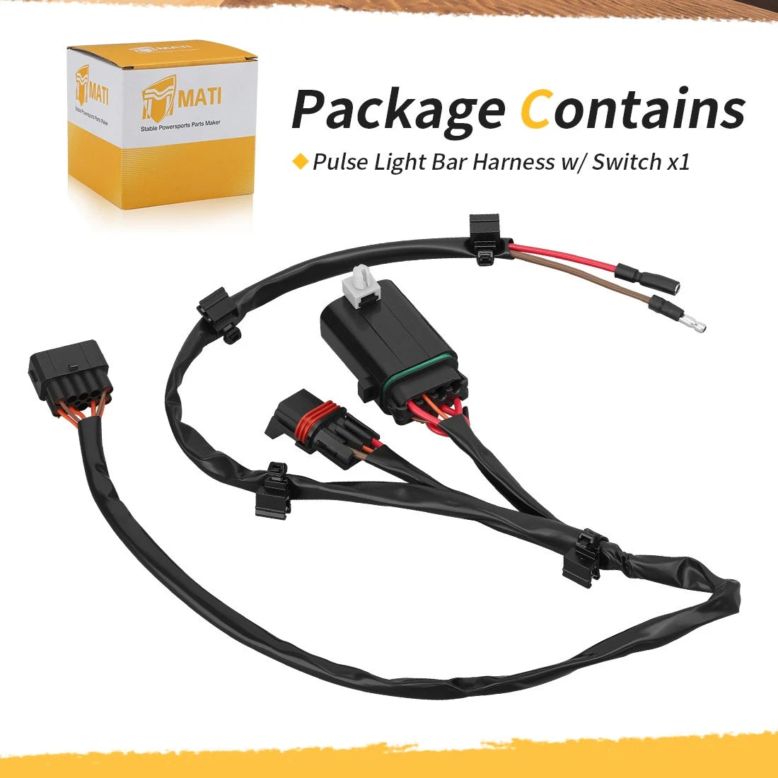 Pulse Light Bar Harness w/ Relay 2883949 for Polaris RZR PRO XP XP 4 (2020–2023)