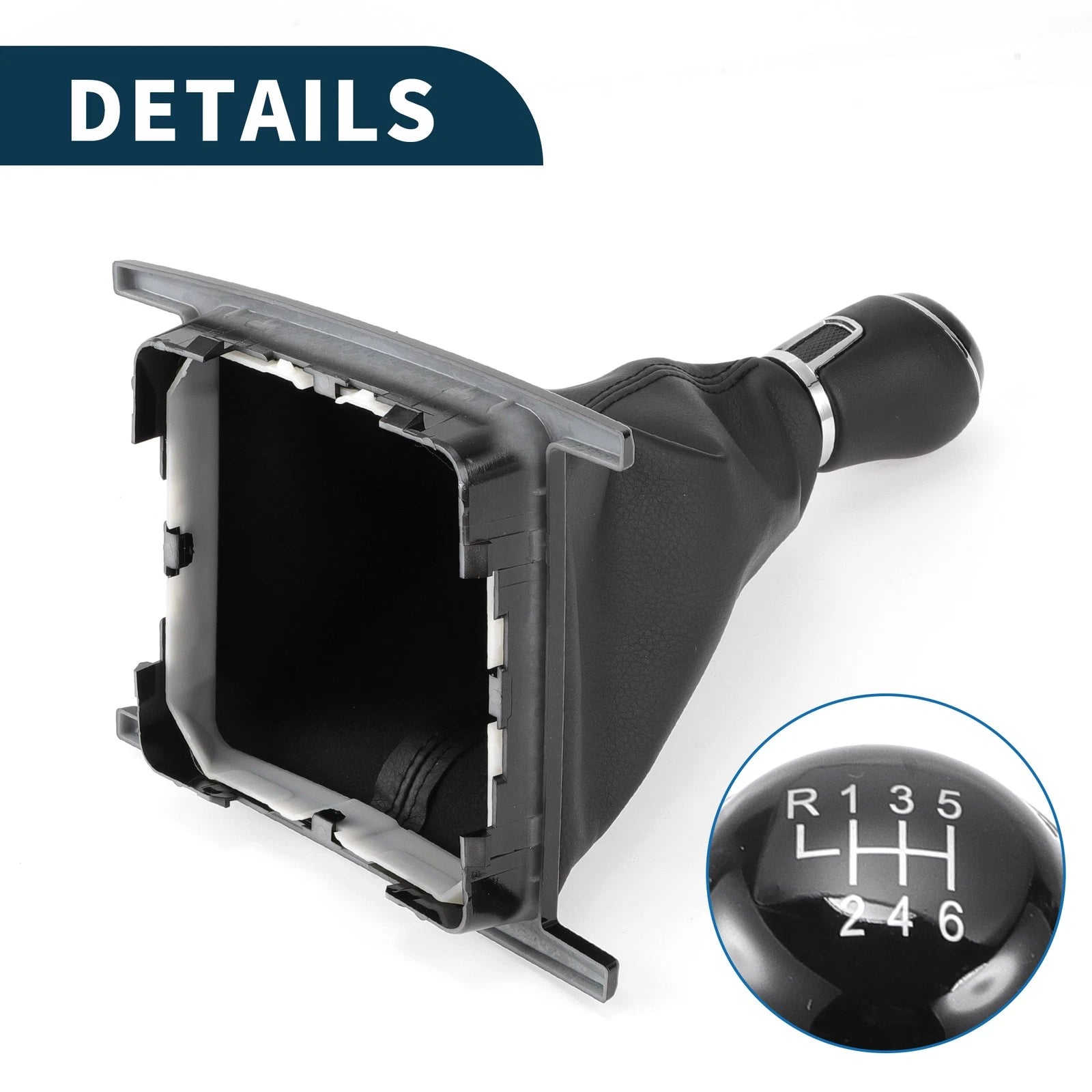 6 Speed Gear Shifter Knob with Cover for Volkswagen Amarok (2010–2016)
