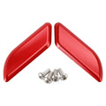 Billet Red Mirror Block Off Plates for Ducati 959 1299 Panigale (2015–2019)