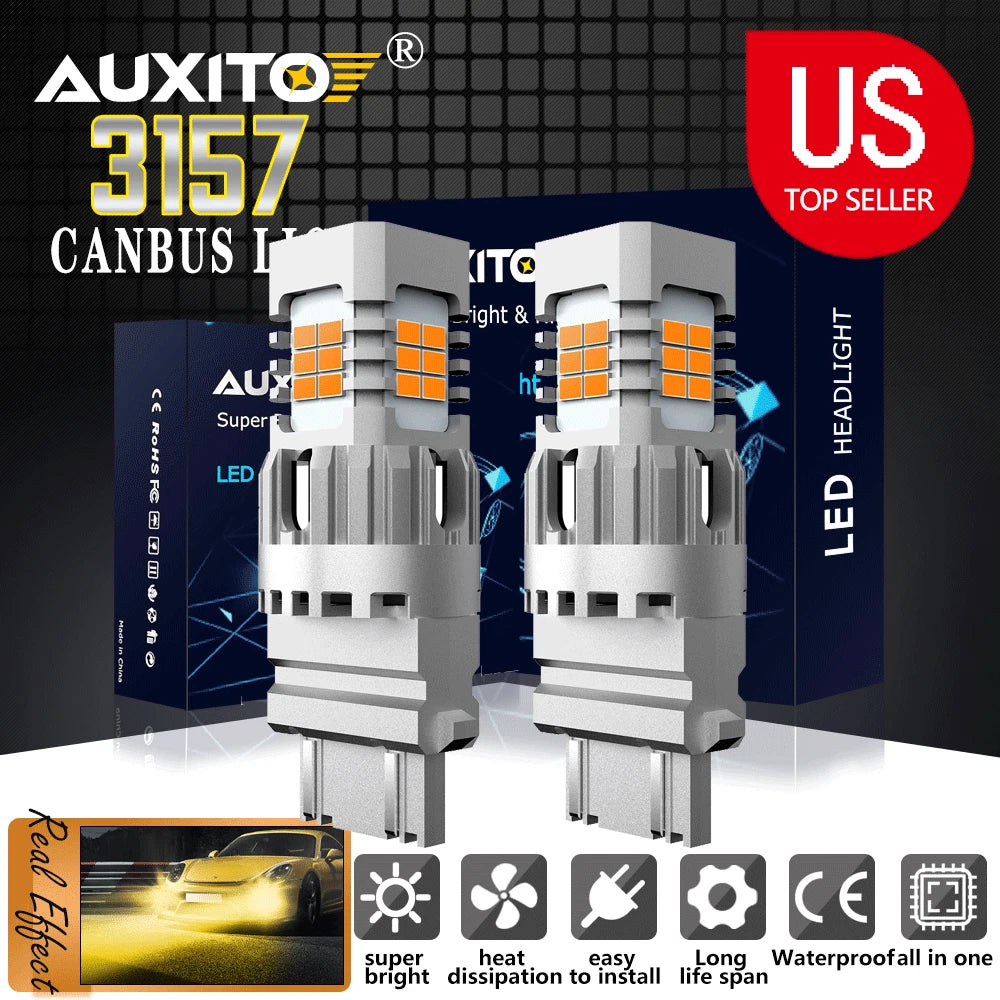 2X Amber LED Turn Signal Bulbs