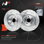 Front Drilled Brake Rotor & Ceramic Pad for Subaru Impreza Crosstrek (2012–2021)