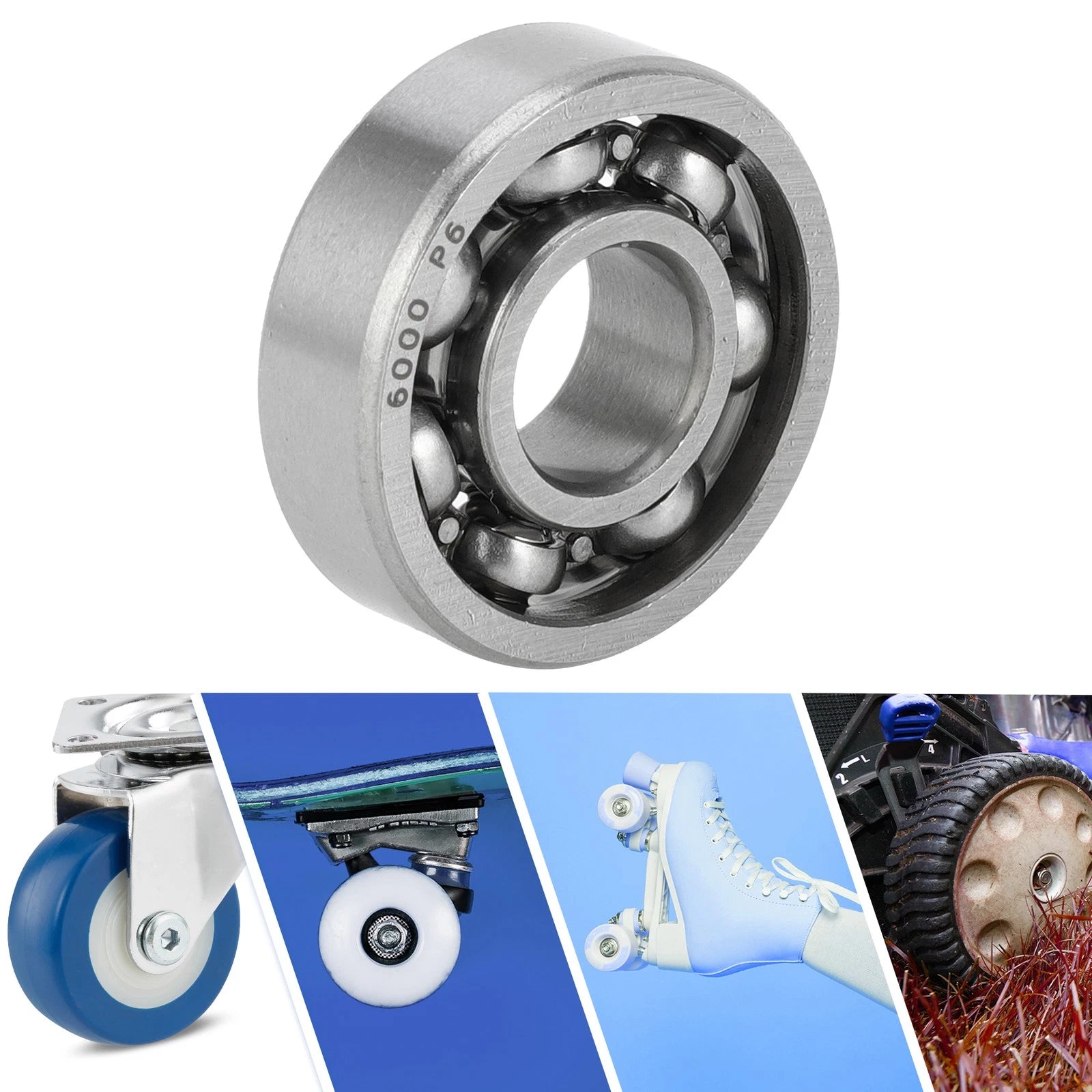 Deep Groove Ball Bearing 10x26x8mm for Scooter Skateboard (6000)