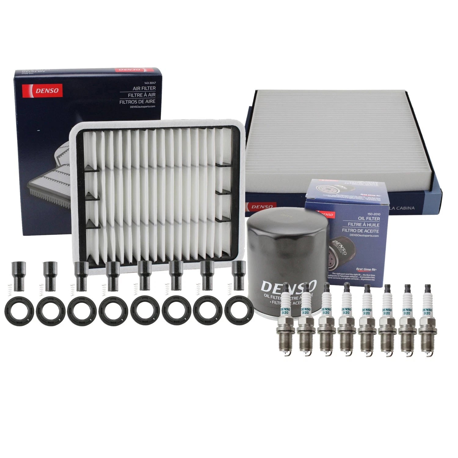 Denso Tune Up Kit 8 Spark Plugs & Boots for Lexus LS430 (2001–2006)