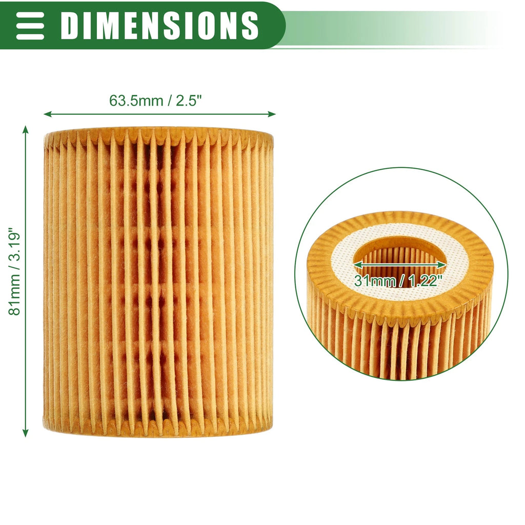 Set of 1 Engine Oil Filter & Fuel Filter for BMW F20 (2010–2015) No.11427635557
