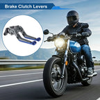 Adjustable Brake Clutch Lever for Suzuki GSXR150 (2017–2020) Titanium Blue