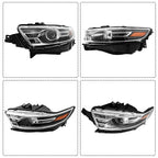 Left Headlight for Ford Taurus (2016-2019) Clear Lens Halogen