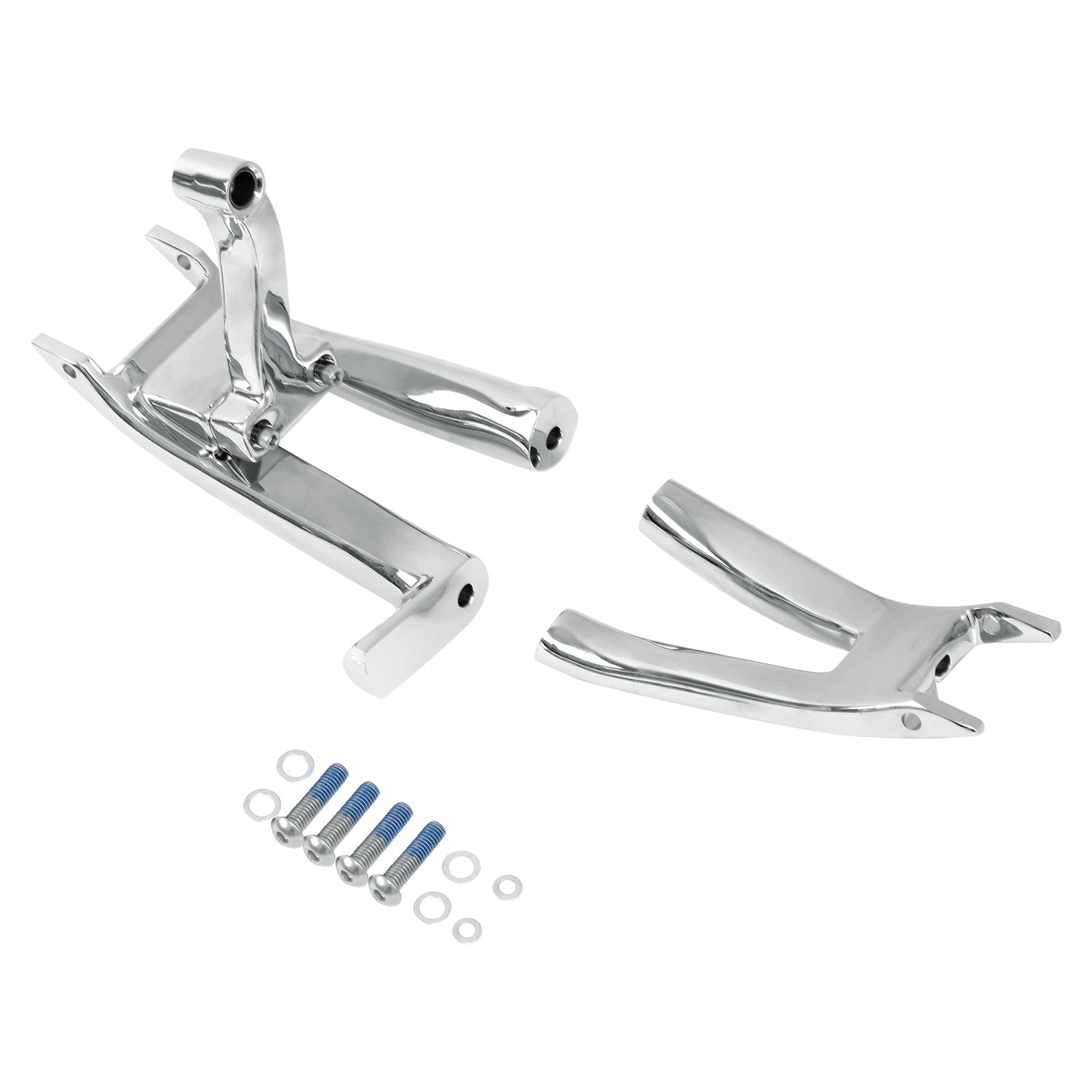 Chrome Driver Floorboard Footboard Bracket for Harley Softail Deluxe (2018–2025)