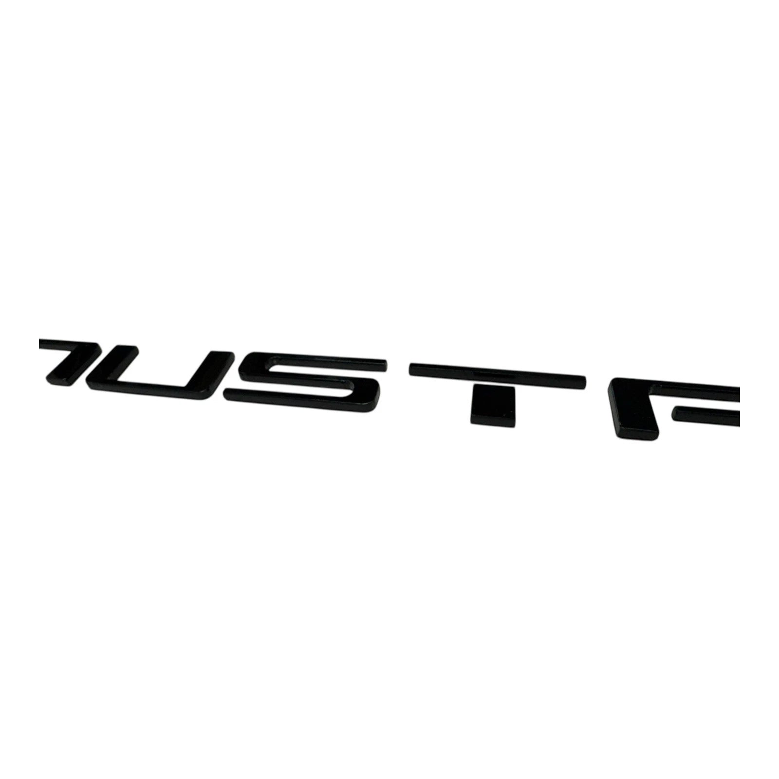 Rear Bumper Letters Inserts Black ABS Replacement for Ford Mustang (1987–1993)