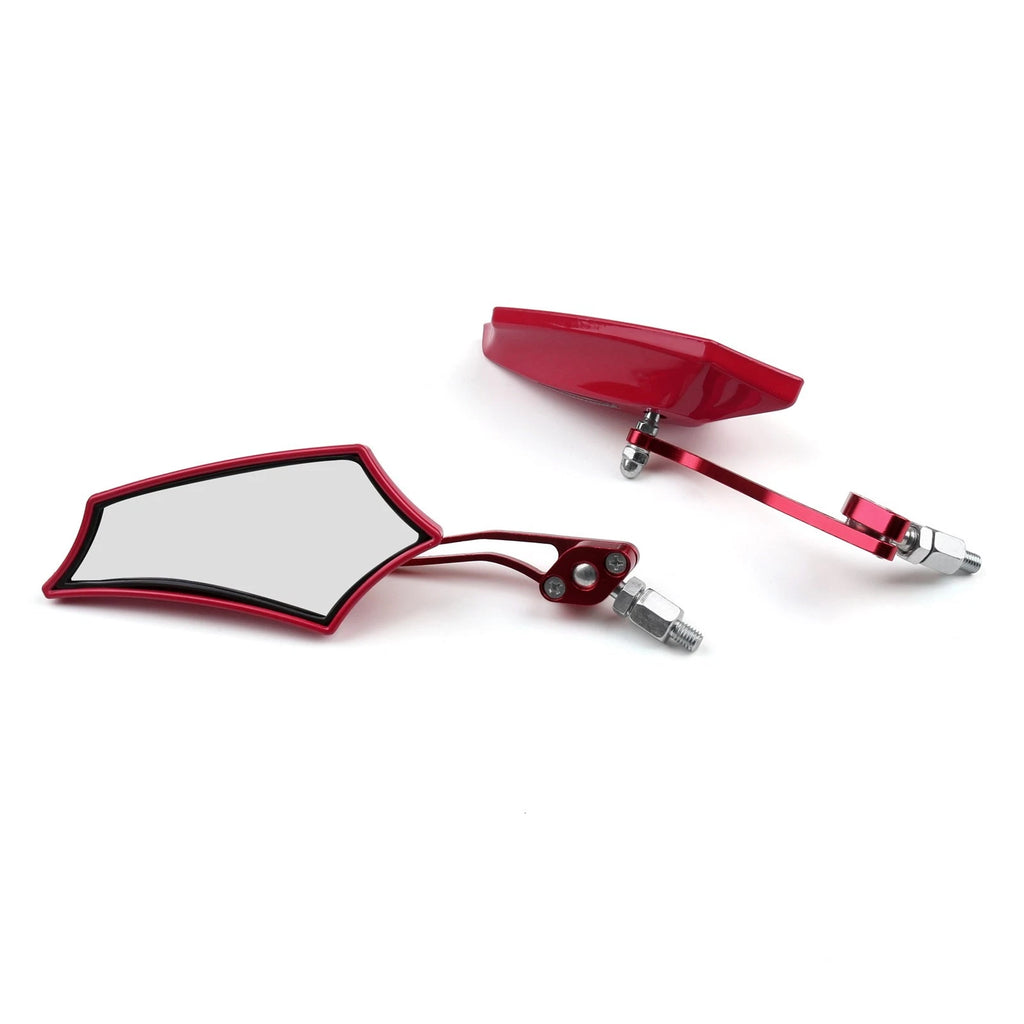 Rear View Mirrors 8mm 10mm for Motorcycle Chopper Cruiser Dirt Bike