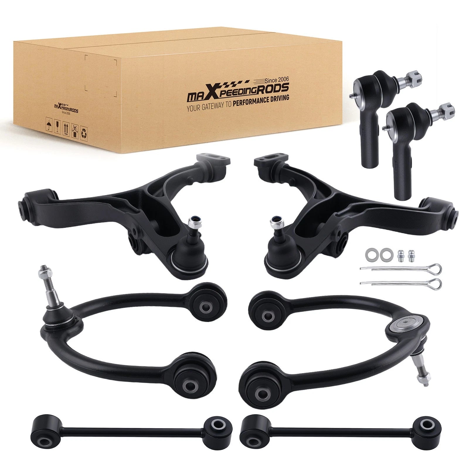 Set of 8 Front Control Arms for Jeep Commander Grand Cherokee (2005–2010)