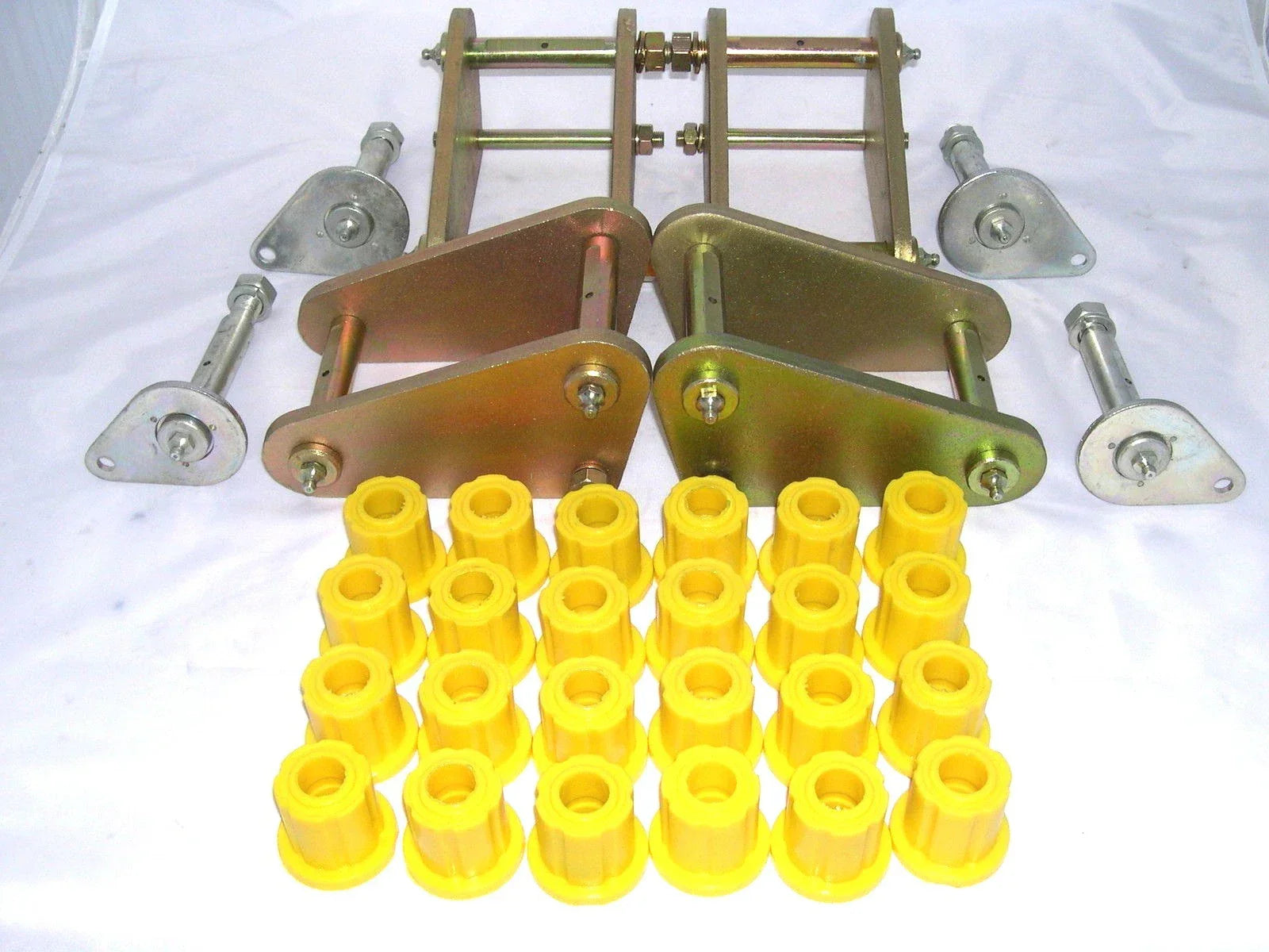 Extended Front & Rear Shackles + Pin & Bush Kit for Land Cruiser FJ75 HJ75 HZJ75
