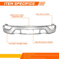 Polished Chrome Front Bumper Face Bar for Ford F-150 (2021–2023)