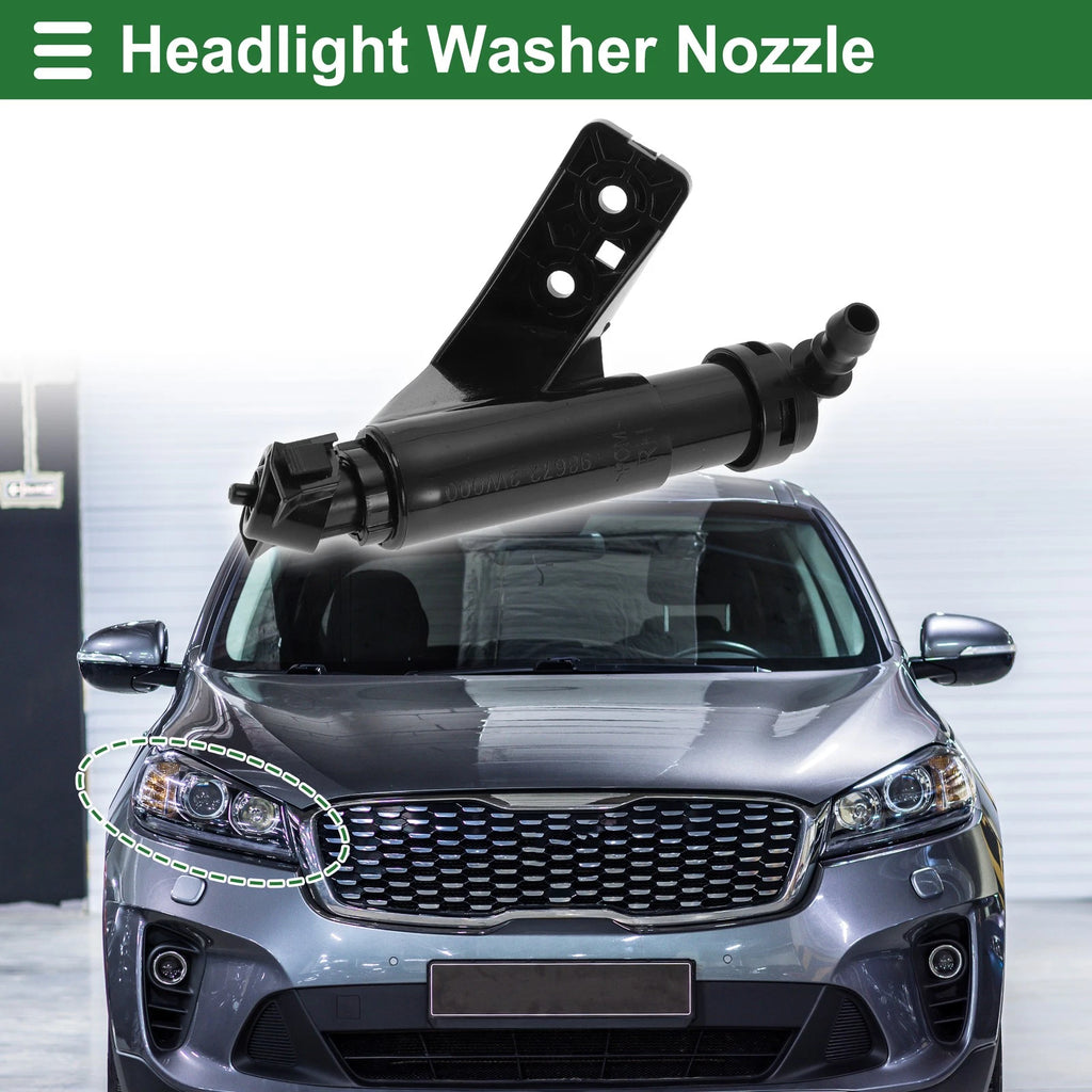 Front Passenger Side Headlight Washer Nozzle for Hyundai Santa Fe (2013–2018) No. 986722W000