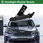 Front Passenger Side Headlight Washer Nozzle for Hyundai Santa Fe (2013–2018) No. 986722W000