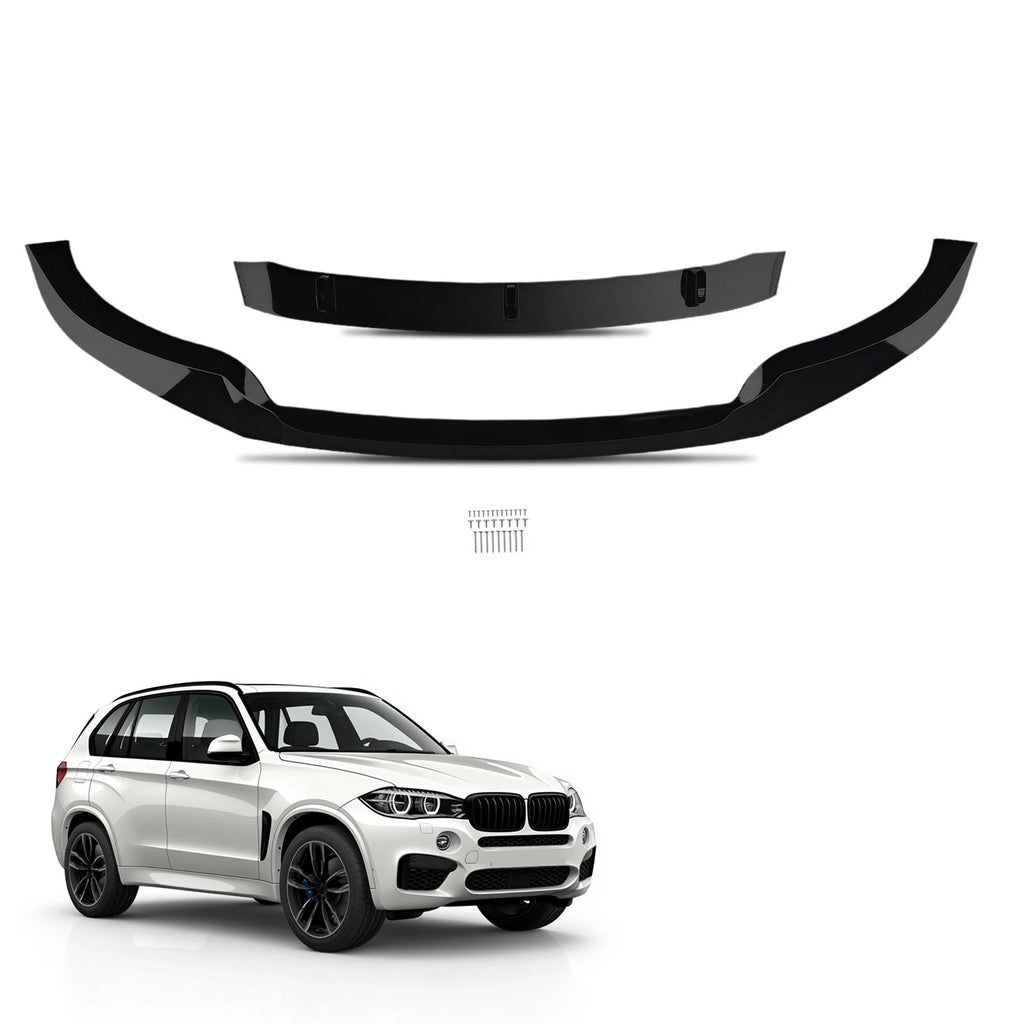 Front Lip Extension for BMW X6 G06 M Sport (2020–2023) Gloss Black Splitter
