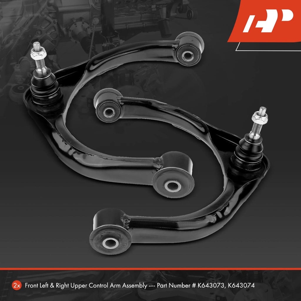 2X Front Upper Control Arm with Ball Joint for Dodge Ram 1500 (2009-2010)