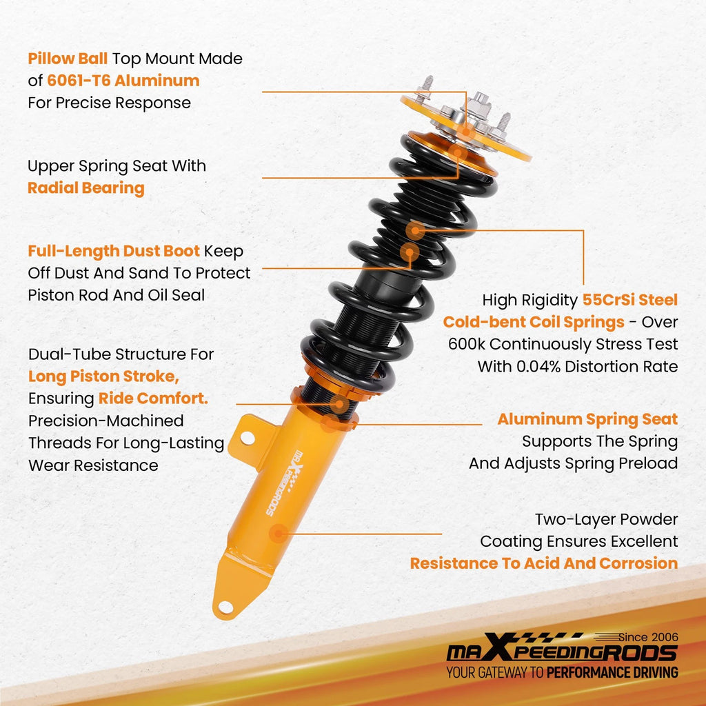 Coilover Lowering Kit for Dodge Charger (2006-2010) & SRT-8
