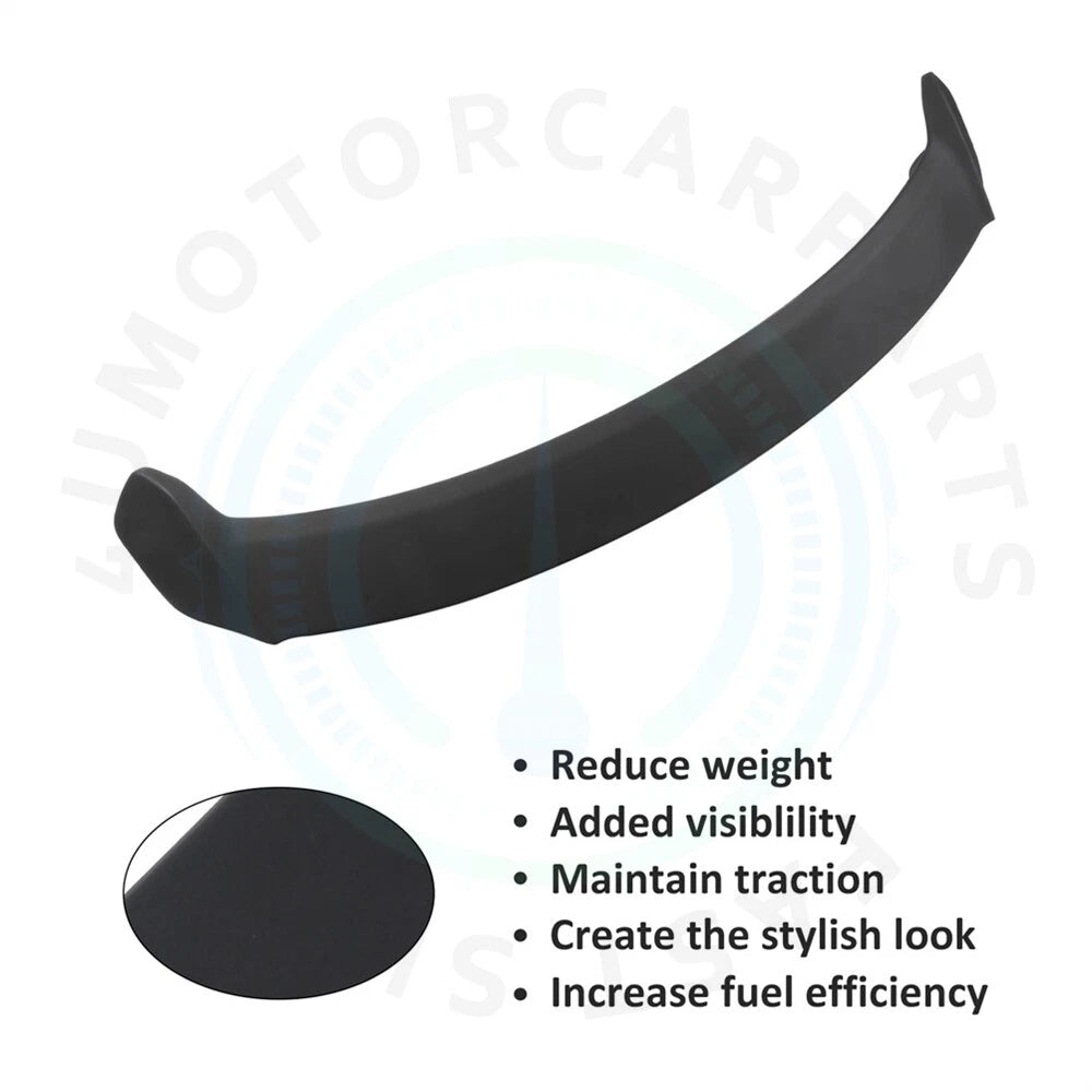 Matte Black Rear Spoiler Wing for Honda Civic (2013–2015)