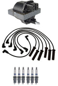 Ignition Wires & Spark Plugs Kit for GMC Buick Chevy Isuzu V6 (1 Coil, 6 Plugs)