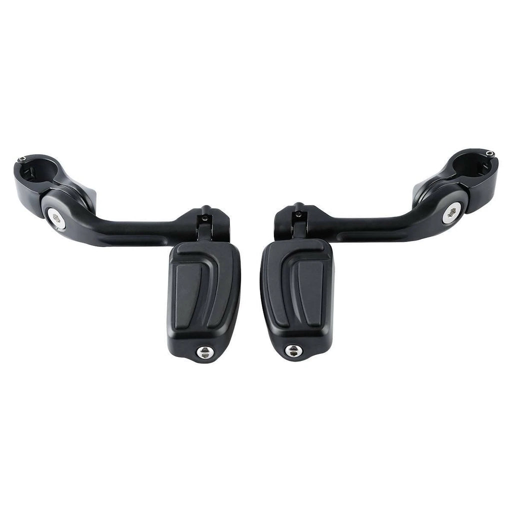 Highway Engine Guard Bar Footpeg Pegs for Motorcycle (1 1/4'' Matte Black)