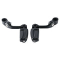 Highway Engine Guard Bar Footpeg Pegs for Motorcycle (1 1/4'' Matte Black)