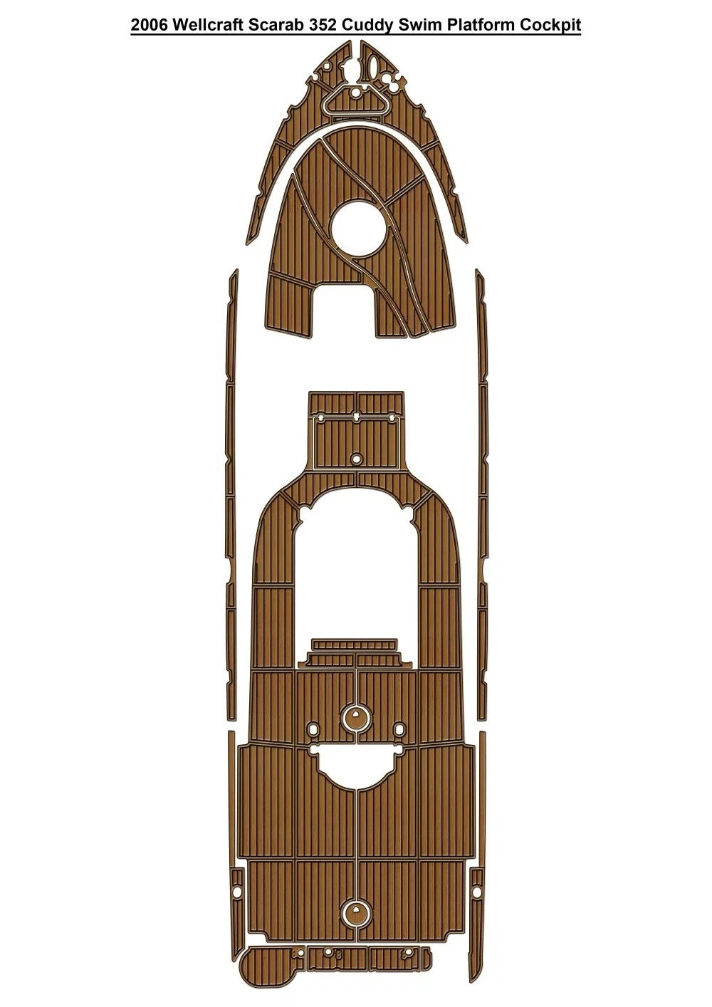 Seadek EVA Flooring for Wellcraft Scarab 352 Cuddy (2006)