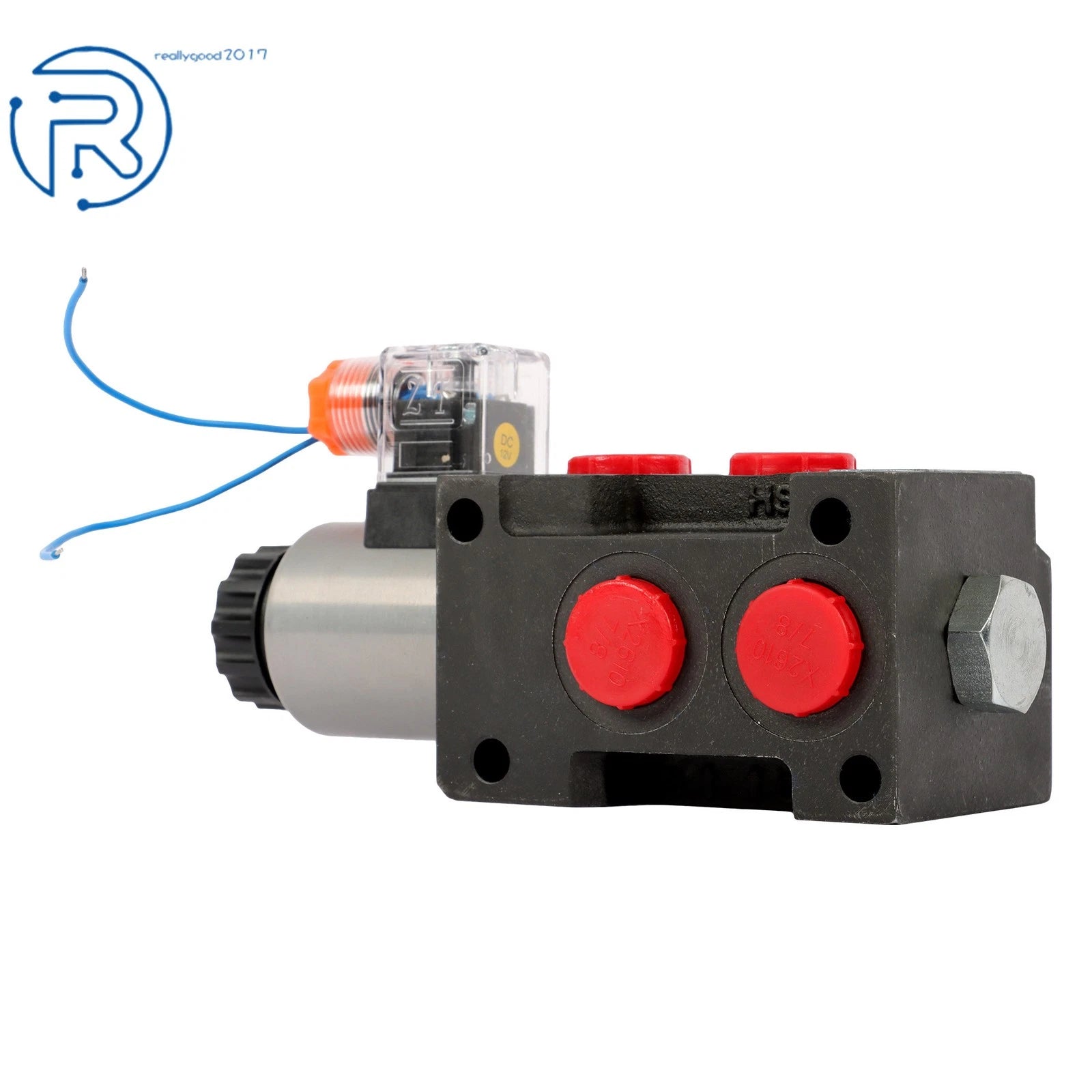 6 Port Solenoid Hydraulic Flow Control Valve for Various Models (12V DC)