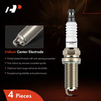 Set of 4 Iridium Platinum Spark Plugs for Ford Explorer, Escape (2020–2021)
