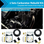 2 Sets Carburetor Rebuild Repair Kit for Yamaha XV750 Virago (1981–1983)