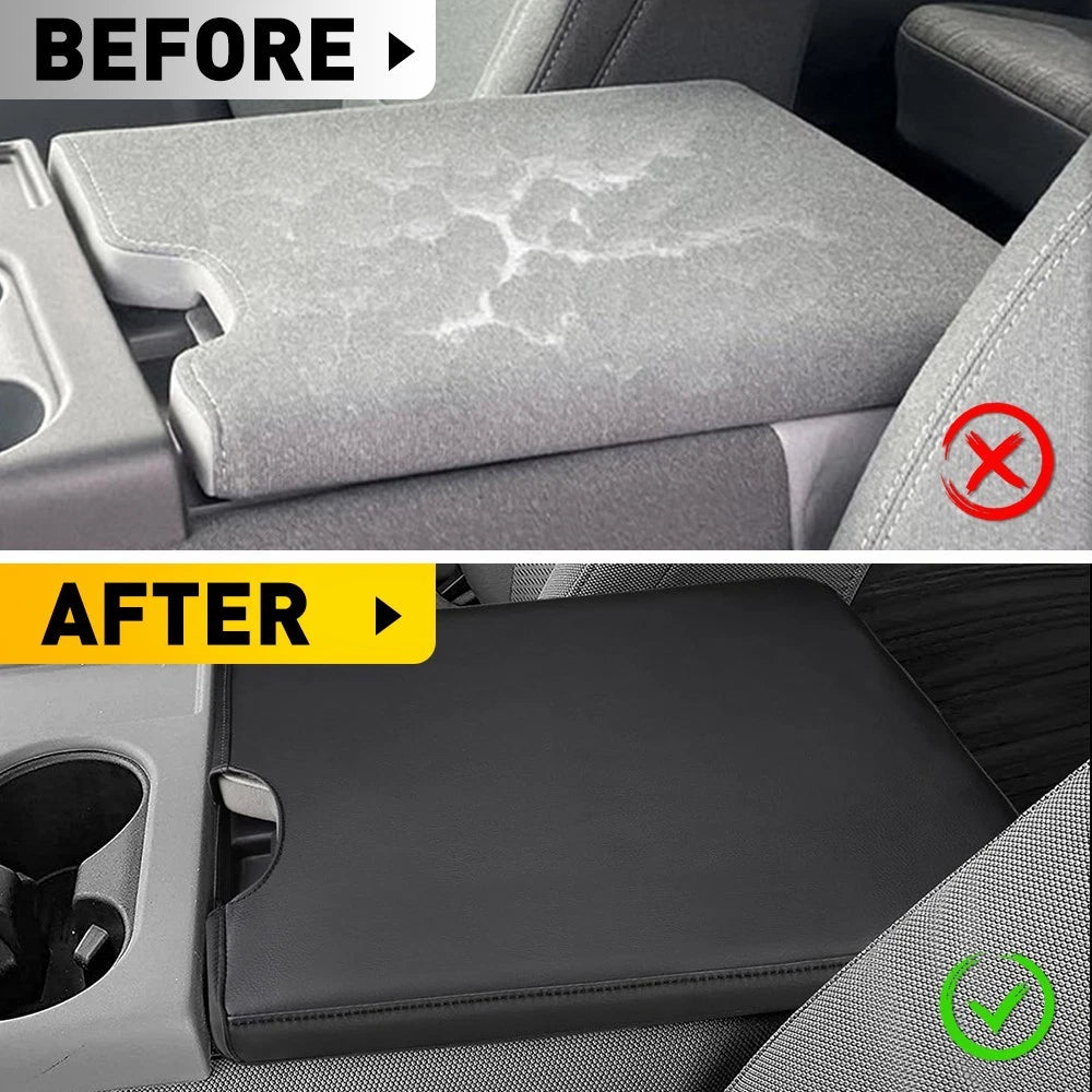 Jump Seat Center Console Lid Armrest Cover for Ford F150 (2015–2022) Black