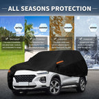 Waterproof Aluminum Film Car Cover for Hyundai Santa Fe (2013-2023)