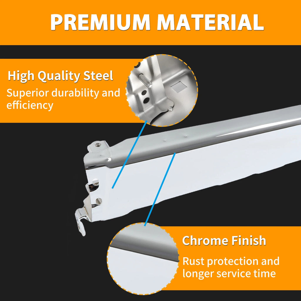 Chrome Step Bumper Face Bar for Toyota 4Runner (1996–1998) #5210535130