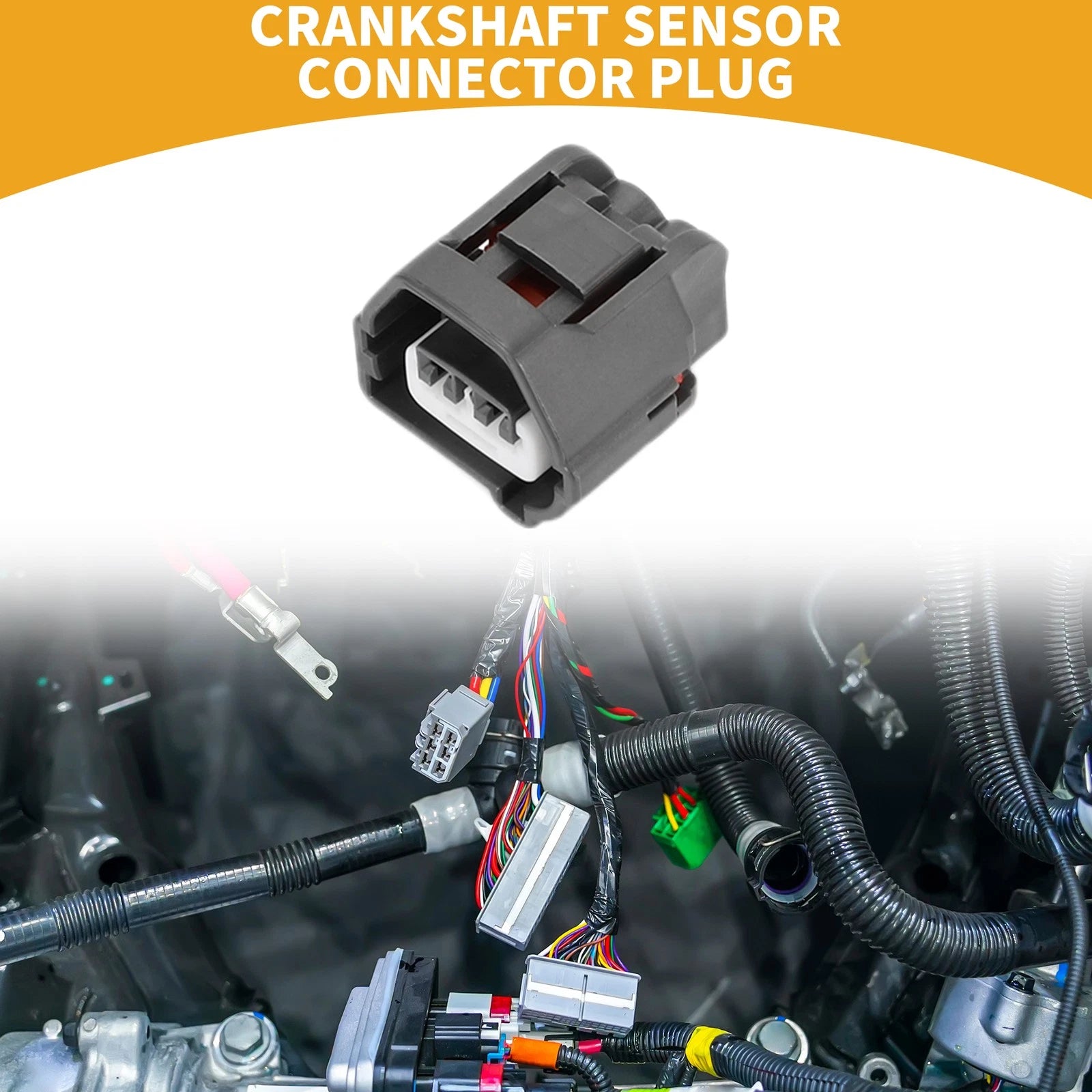 2 Pin Crankshaft Sensor Connector Plug for Toyota 