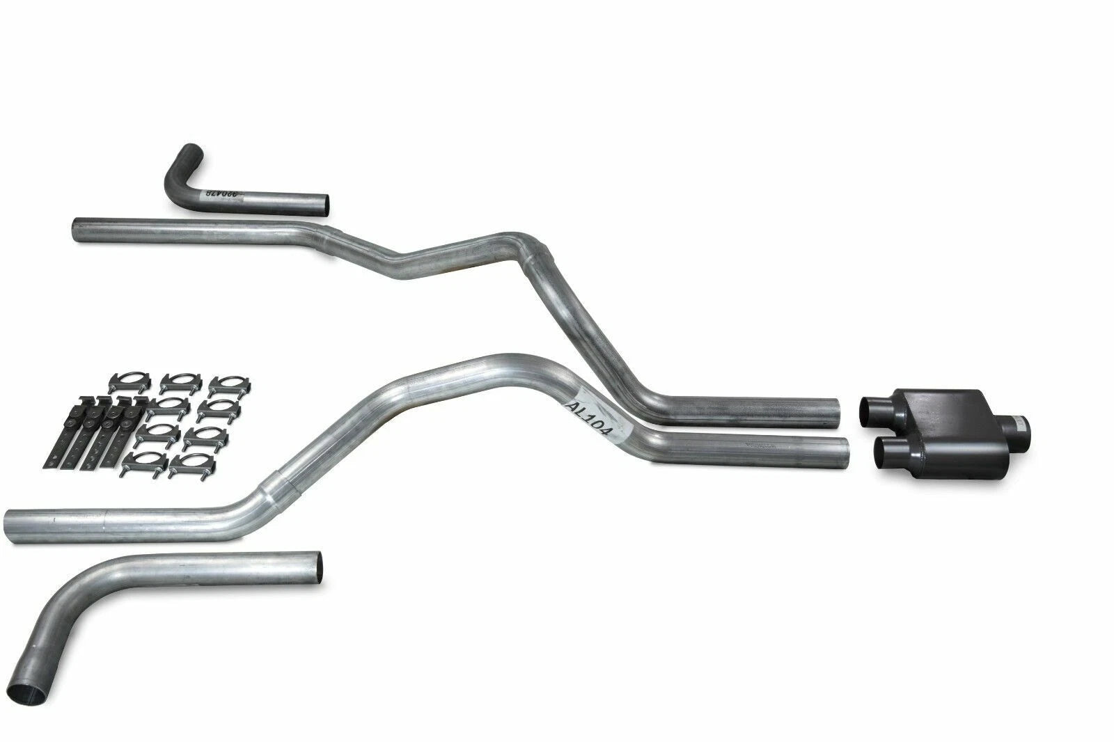 2.5" Dual Exhaust Kit for Ford F150 (2021–2025) 1 Chamber Muffler Side Exit