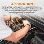 Fuel Injector Sleeves Removal Installer Kit for Navistar DT466E (1990–2004)