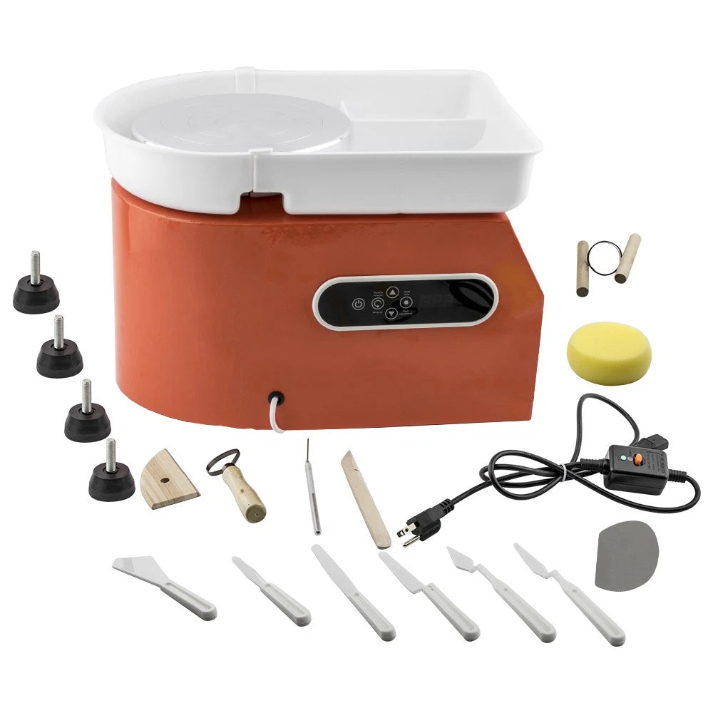 Electric Ceramic Pottery Wheel for DIY Craft (350W, Low Noise)