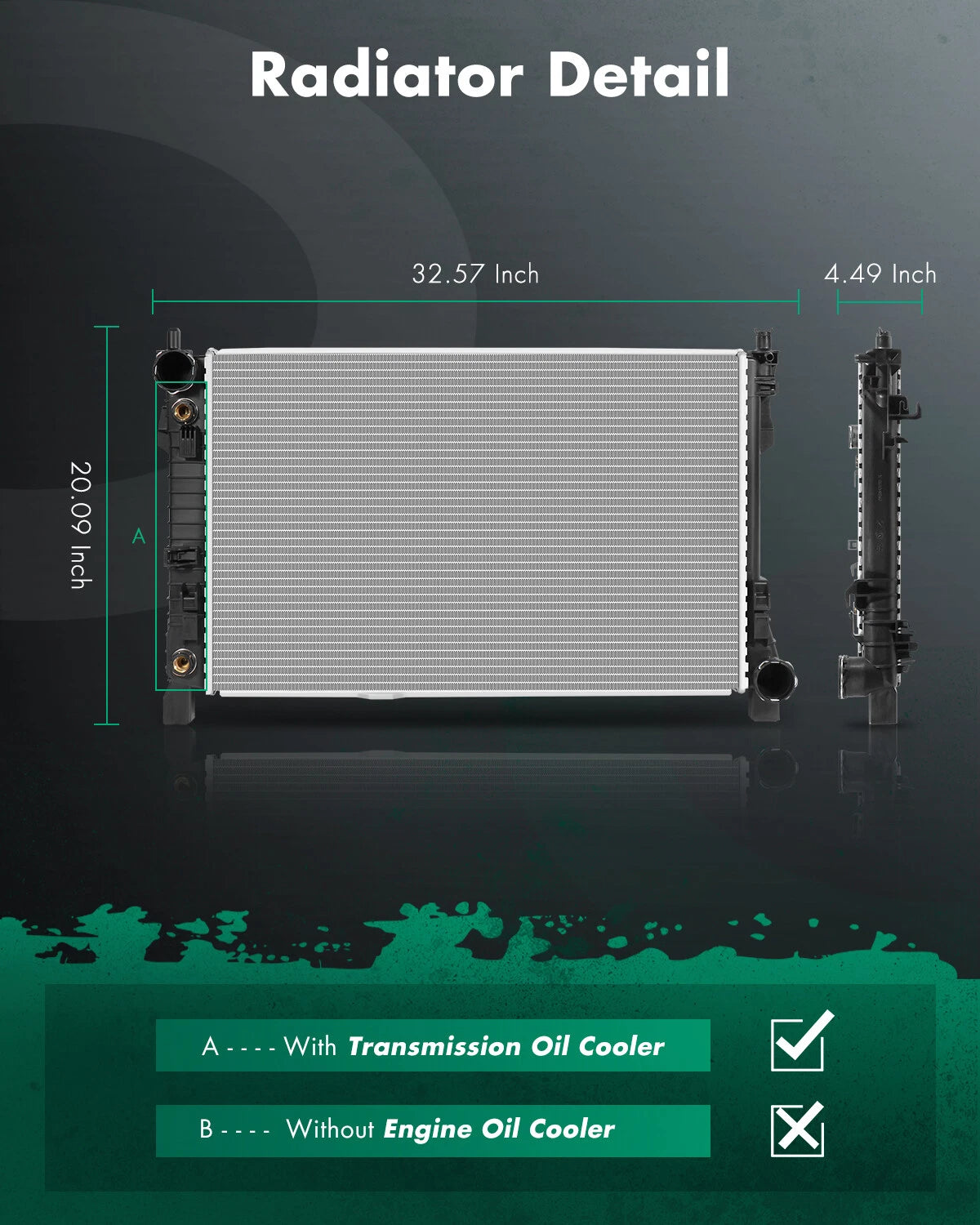 Radiator for Mercedes-Benz C Class (2001–2007) 2337