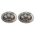 2X Outboard Graphic Sticker Decal for (Light Gray)