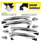 Exterior Door Handle Set of 4 for Hyundai Sonata (2015–2019)