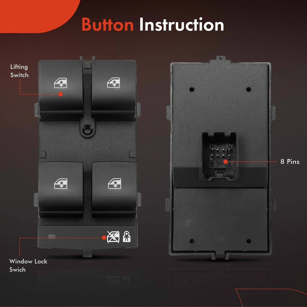 Front Left Power Window Switch for Buick Lacrosse, Verano (2010-2013)
